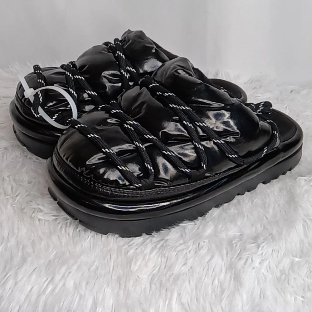 UGG SPACESLIDER HI SHINE SLIDE PLATFORM SLIPPER SHOES NWOT - Picture 4 of 17